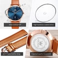 thumbnail image 6 of OLEVS Watches for Men Minimalist Ultra Thin Fashion Casual Analog Quartz Date Watch Waterproof Slim Simple Big Face Dress Mens Wrist Watches with Retro Leather Band for Men Reloj para Hombre, 6 of 13