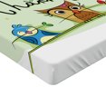 thumbnail image 2 of Ambesonne Animal Fitted Sheet, Bird Owl, Queen Size, Green, 2 of 3