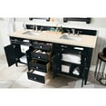 thumbnail image 4 of James Martin Vanities Brittany 72" Black Onyx Double Vanity w/ 3 CM Eternal Marfil Quartz Top, 4 of 6