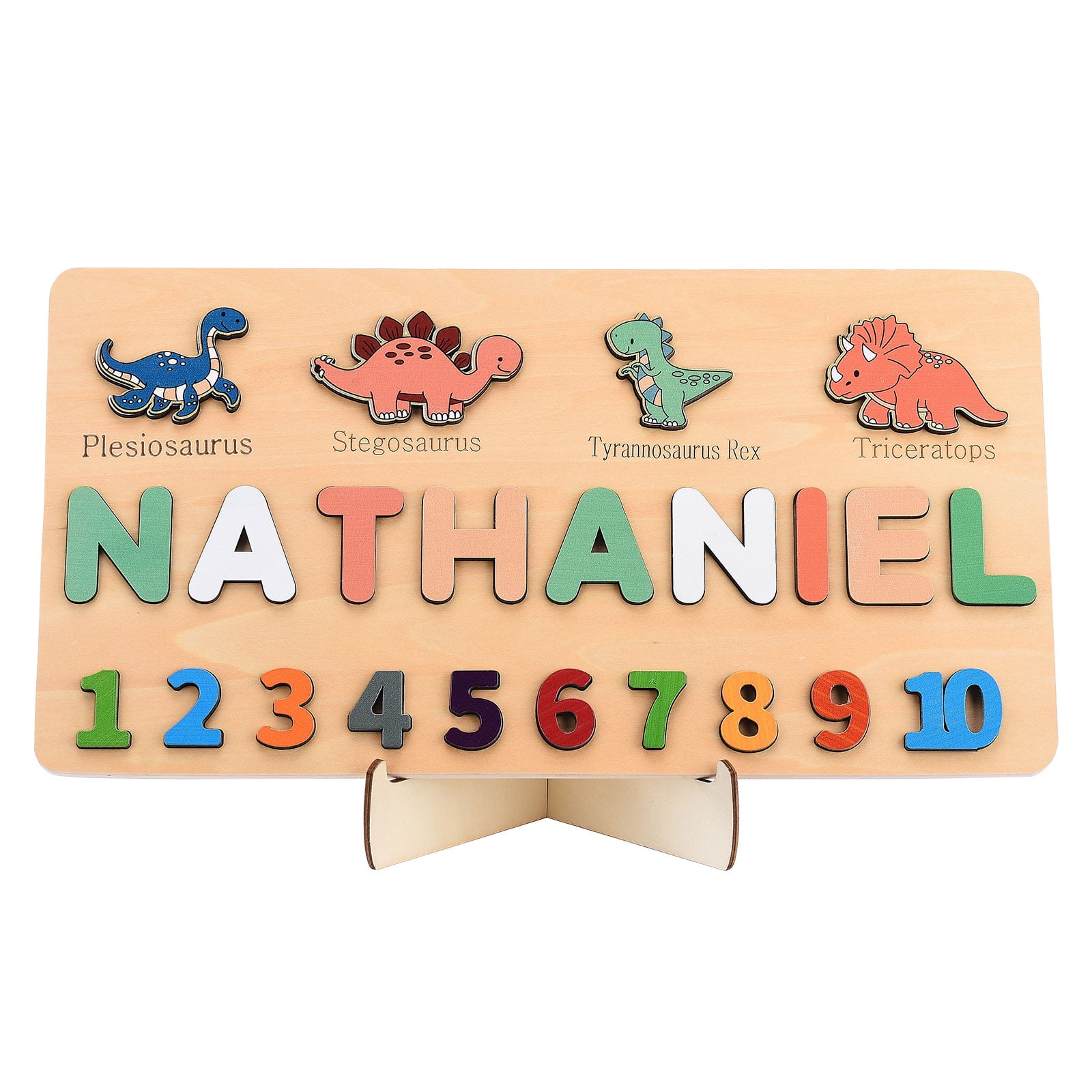Name Puzzle for Kids Personalized Baby Gifts with Engraved Text on Back