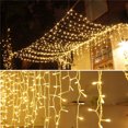 thumbnail image 3 of Decoración navideña 2023 Cortina de luces LED colgantes de 0,4 a 0,6 m, guirnalda de luces de carámbanos para exteriores, decoración de casa para Año Nuevo 2024, 3 of 5