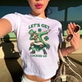 thumbnail image 6 of Funny St. Patricks Day BabyTee, Irish Bar Crawl Shirt, Party Crop top, Drinking BabyTee, Lucky Shamrock Outfit, Lets Get Lucked Up Tee, 6 of 6