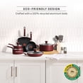 thumbnail image 3 of T-fal Easy Care Nonstick Cookware, 12 piece Set, Red, B089SC64, 3 of 10