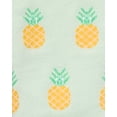 thumbnail image 6 of Wellfit Women's Pineapple Paradise Bamboo Blend 8-15mmHg Graduated Compression Socks, 9-11, Mint, 6 of 7