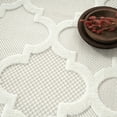 thumbnail image 4 of Nourison Easy Care 7' x 10' Ivory/White Indoor/Outdoor Rug, 4 of 10