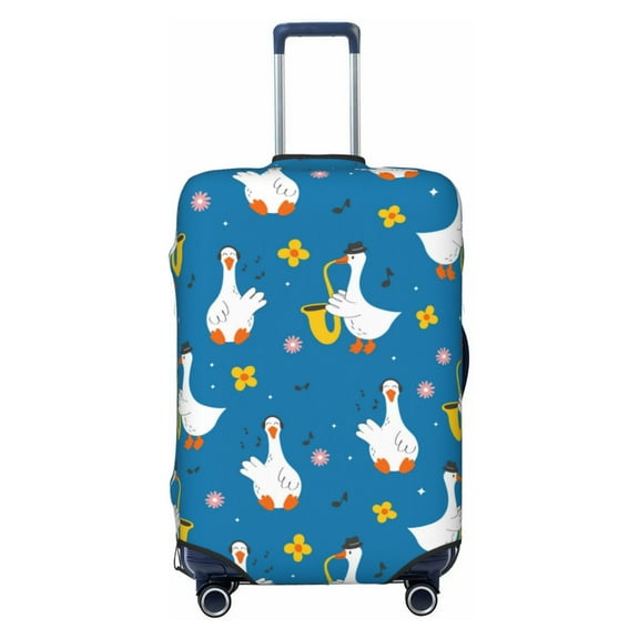 Travel Luggage Cover Protector - Cartoon Goose Anti-Scratch Suitcase Covers Fits 18-32 Inch Luggage