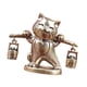 thumbnail image 4 of Figura decorativa de gato de la de latón, escultura en miniatura coleccionable decorativa, estatua de gato de la para el escritorio del, 4 of 9