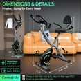 thumbnail image 5 of Indoor Exercise Bike for Seniors, 5 IN 1 Foldable Stationary Bike with Tri-Position Ride, 300LBS Capacity and 5.5 LBS Flywheel, Designed for Home Workout, 5 of 6