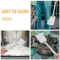 thumbnail image 3 of OULII 2Pcs Metal Fireplace Shovel for Ash Plated Silver Sturdy Practical Tool for Kitchen and Garden Use, 3 of 8