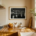 thumbnail image 3 of Damrak Canal B&W - Amsterdam Netherlands Photography Oak Framed Wall Art Print 16 x 24 inches, 3 of 6
