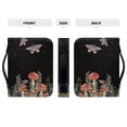thumbnail image 4 of Xoenoiee Star Night Butterfly Mushroom Pattern Faux Leather Bible Cover for Men Women, Christian Zipper Bible Case with Handle Carrying Book Cover Study Bible Tote Bag, M, 4 of 7