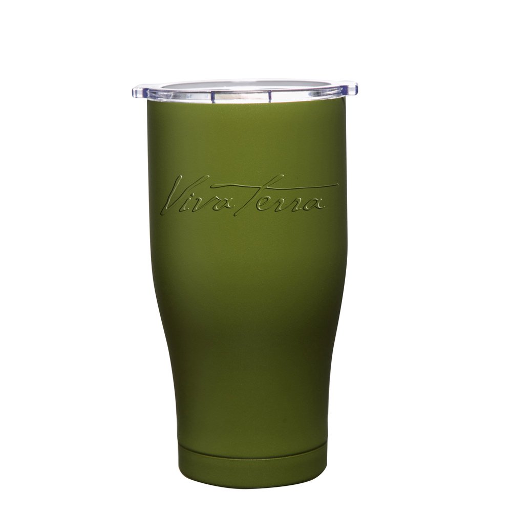 Cypress Home Green Viva Terra Stainless Steel Travel Beverage Cup, 24 ounces