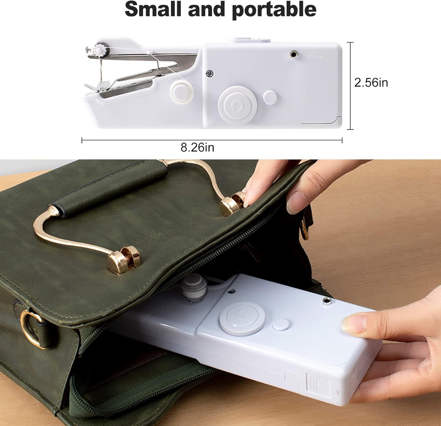 YYhl Handheld Sewing Machine, Mini Handheld Sewing Machine, Portable Sewing Machine Suitable for Home