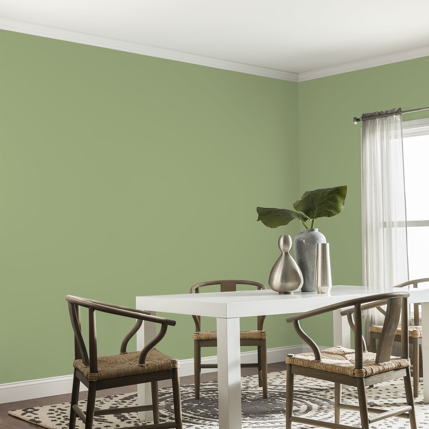 Glidden One Coat Interior Paint and Primer, Guacamole / Green, 1 Quart, Eggshell