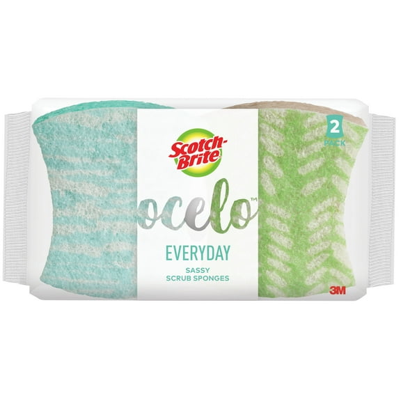 Scotch-Brite ocelo Non Scratch Scrub Sponge, 2 Sponges