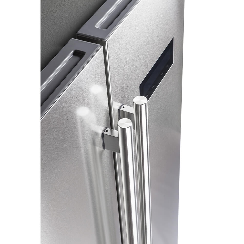 FORNO Salerno 33" Side-by-Side 15.6 Cu.Ft. Stainless Steel Refrigerator