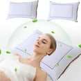 thumbnail image 1 of Almohada alternativa de plumas de grado hotel • Suave y de soporte • 45x70cm • Lavable a máquina • Para personas que duermen boca arriba, de lado y boca abajo, 1 of 8