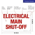 thumbnail image 3 of Electrical Main Shut-Off Sign,, 3 of 8