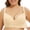 Beige, variant on Oversized Front Button Bra Tank Top Smooth Polyamide Spandex Tank Top Casual Black 80A