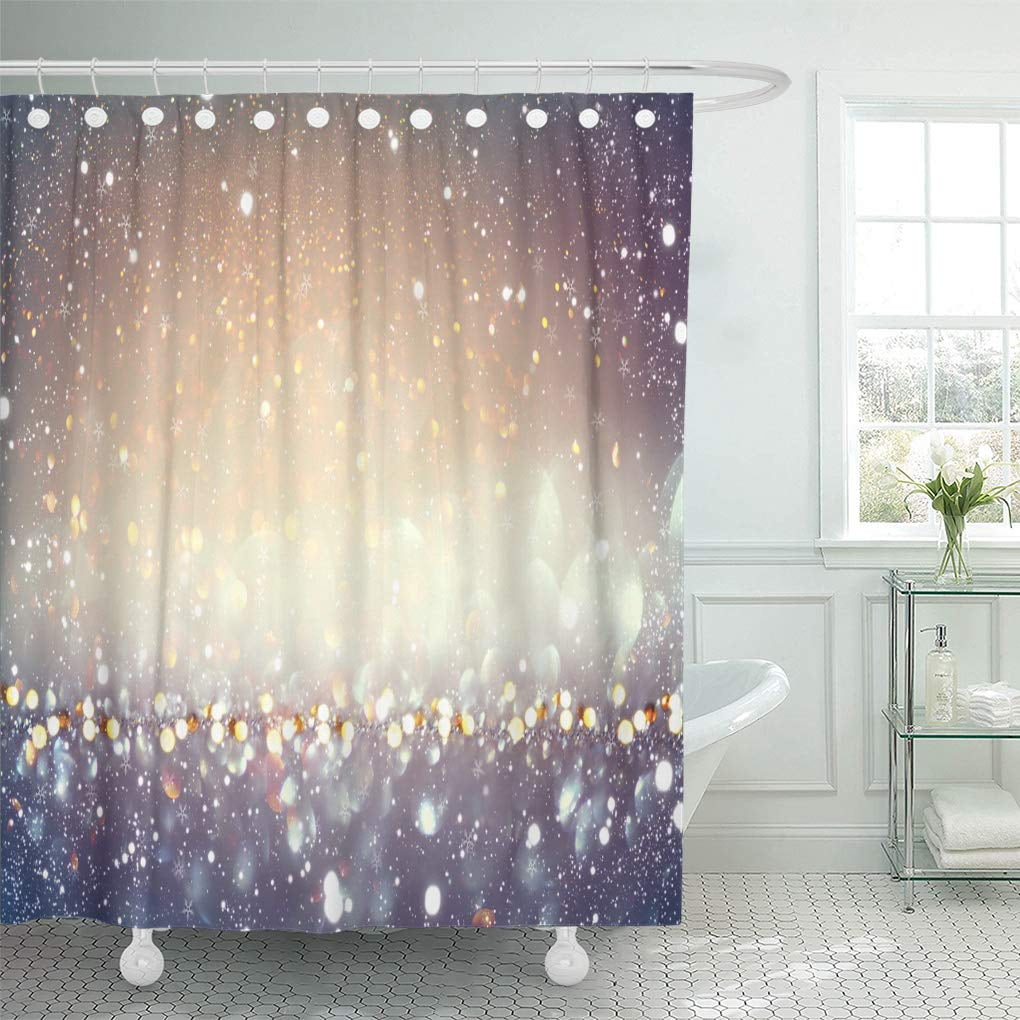 PKNMT Christmas Gold Golden Holiday Glowing Defocused with Blinking