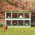 thumbnail image 7 of EuKer 8-Compartment Metal Chicken Nesting Box with Removable Tray and Ventilation Holes for Hens, Chickens, Green, 7 of 7