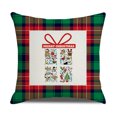 thumbnail image 5 of fundas de almohada decorativas navideñas de , funda de cojín cuadrada con cremallera, 5 of 5