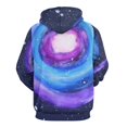 thumbnail image 3 of Galaxy Swirl Art Print 3D Print Hoodie Men Women Autumn Thin Pullover Sweatshirt Vintage Streetwear Tops, 3 of 6