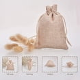 thumbnail image 4 of Bolsas de regalo de arpillera con cordón Bolsas de joyería de arpillera para bodas Bolsas para bodas y manualidades DIY 50 piezas (7 * 9 cm), 4 of 5