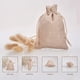 thumbnail image 4 of Bolsas de regalo de arpillera con cordón Bolsas de joyería de arpillera para bodas Bolsas para bodas y manualidades DIY 50 piezas (7 * 9 cm), 4 of 5