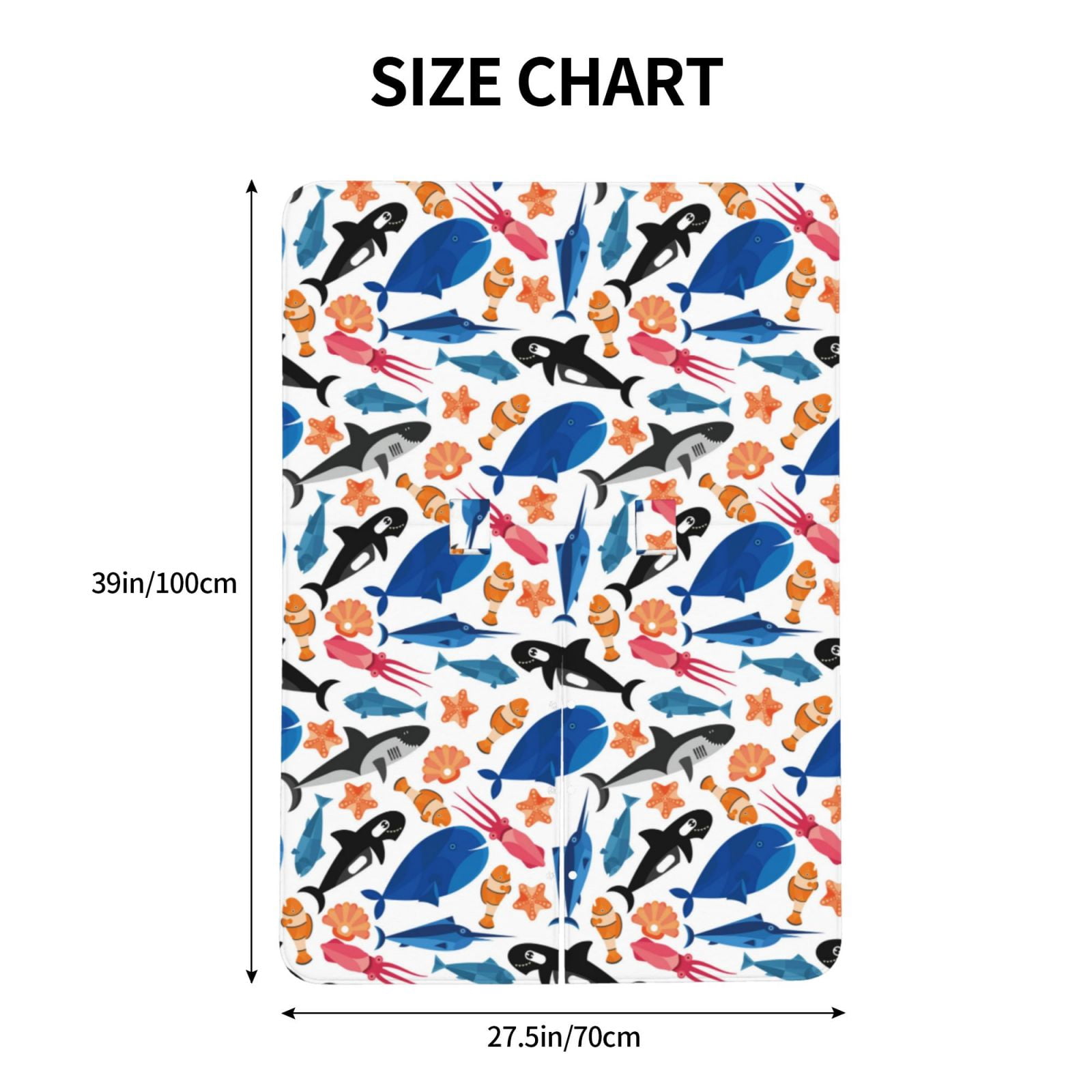 Naloa Cute Sea Animals Baby Car Seat Cover, Breathable Baby Carrier Cover, Multiuse Baby Carrier Cover & Nursing Breastfeeding Cover