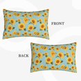 thumbnail image 2 of Susaid White Polka Dot Sunflower Print Pillowcases Multiple Size, Pillow Cover Super Soft Envelope Closure Standard Pillow Case-14"x20", 2 of 6