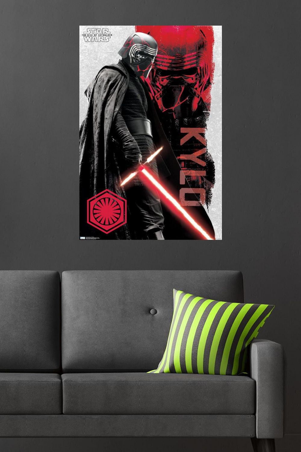 Star Wars: The Rise Of Skywalker - Kylo Ren Wall Poster, 22.375" x 34"