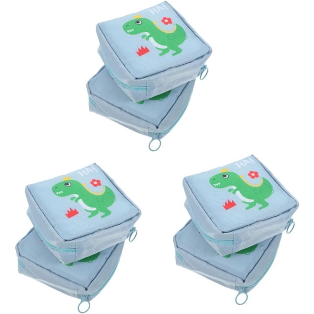Bolsa de almacenamiento de servilletas sanitarias para salvaslips femeninos, tampones y toallas sanitarias reutilizables, bolsas de toallas sanitarias, kit de primer período para adolescente