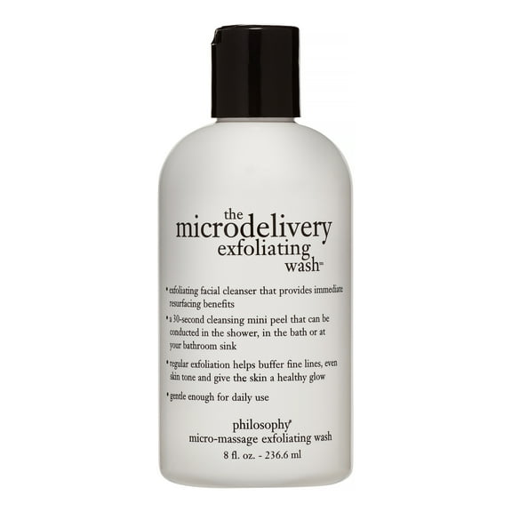 Philosophy The Microdelivery Daily Exfoliating Facial Cleanser, Face Wash for All Skin Types, 8 Oz