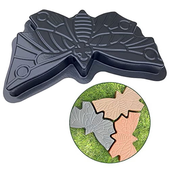AUTUMN Butterfly Stepping Stone -, Concrete Cement -, DIY Walkway Stepping Stones, Butterfly Statue for Garden, Garden Decor