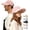 Pink, variant on Sunscreen Baseball Hat, 2 Pack UPF Protection Wide Brim Uv Cap for Men Women, Lightweight Outdoor with Velcro