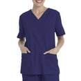 thumbnail image 5 of Scrubstar Unisex Solid V-Neck Scrub Top WM01T895, 5 of 8