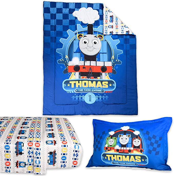 Thomas the Tank & Friends 4 Pc Microfiber Toddler Bed Set 