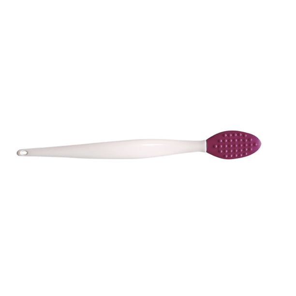 Seitruly Cepillo de labios exfoliante Cepillo de limpieza de nariz Labio de silicona de doble cara Cuerpo del baño Violeta Seitruly CE000211-04
