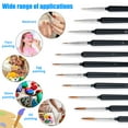 thumbnail image 2 of Ruiboury Black Soft And Durable Painting Brush For Acrylics Easy To Clean Professional Grade Versatile 00000-7锛?1pcs锛?1Set, 2 of 6