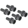 thumbnail image 1 of Unique Bargains UPVC Reducer Pipe Fitting 20mm OD 13mm Barbed, 5 Pack Straight Coupling Adapter Connector, Grey, 1 of 5