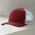 thumbnail image 3 of YAOBAMM Trucker Hat Unisex Baseball Adjustable Hollow Mesh Lightweight Long Brim Color Matching UV Protection Outdoor Daily Trucker Hat, 3 of 7