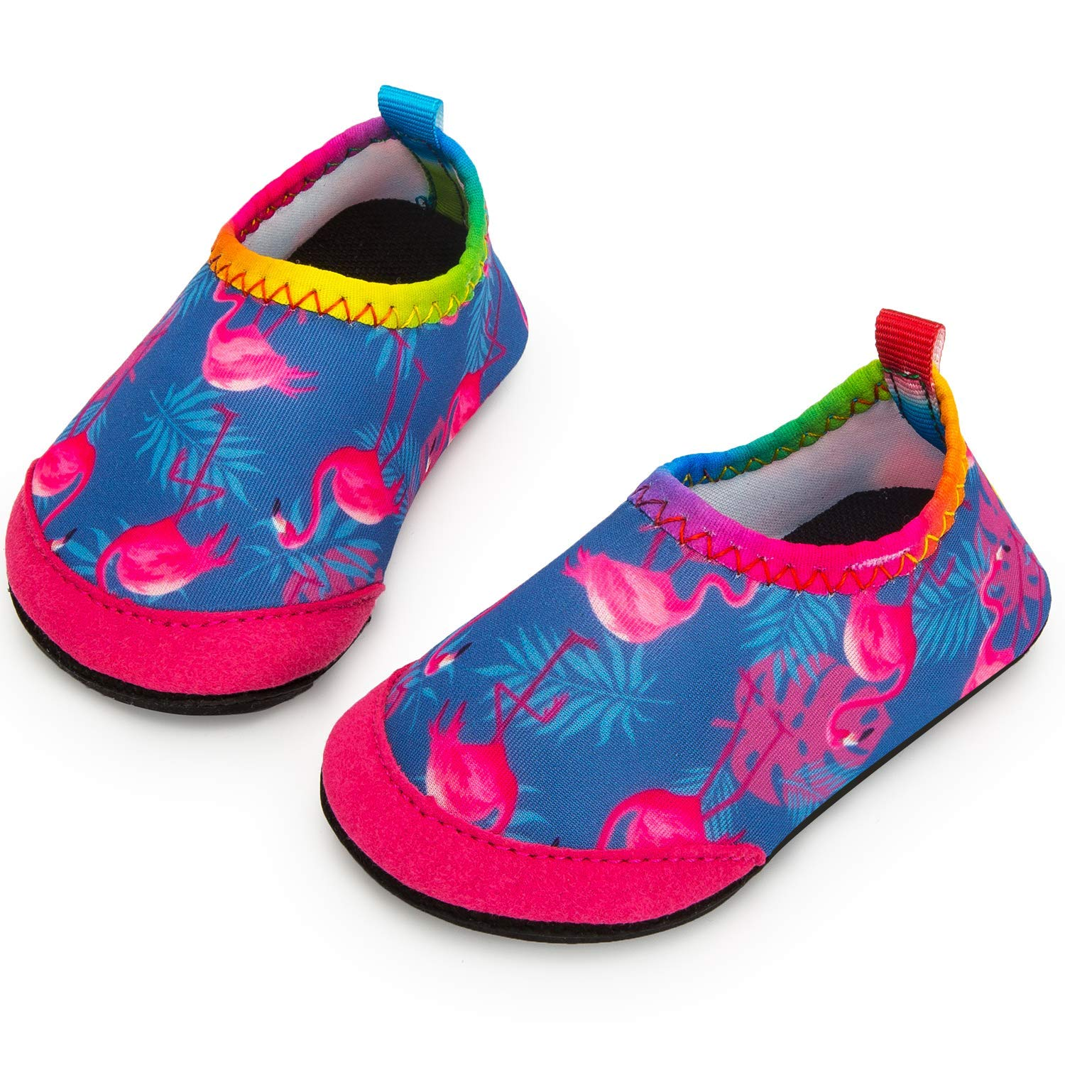 Crova Kids Water Shoes Pool Quick Dry Aqua Socks Non-Slip Barefoot Yoga Shoes for Boys Girls Toddler 