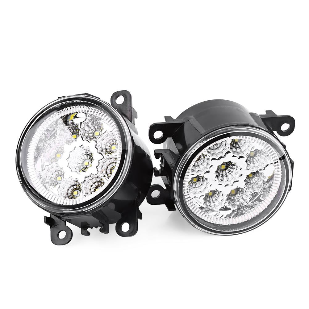 Greensen 9 Led Car Round Front Fog Lamp Drl Daytime Running Light For Ford Focus fog Lamp Fog Light White