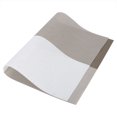 thumbnail image 4 of Tapis de Table, Delaman 4pcs Rectangle Tapis de Table pour Table à Manger Plaid Modèle PVC Table à Manger Set Accessoires à la Maison (Café), 4 of 8