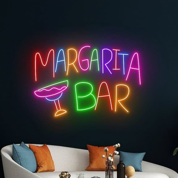 Handmadetneonsign Margarita Neon Sign, Margarita LED Light, Cocktail Neon Light, Drinking Alcohol