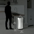 thumbnail image 7 of 16 Gal Oval Open Top Kitchen Trash Can Recycling Bin with Wheels and Double Odor Filters, 7 of 7