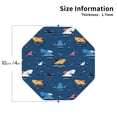 thumbnail image 2 of Bingfone Vintage Colorful Ocean Shark Leather Drinks Coasters with Set of 6,Suitable for Home Kitchen,Coffee Cup Coasters Home Gift, 2 of 7