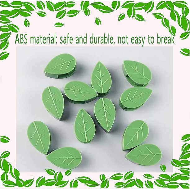 50 Piezas Clips de Fijación de Plantas Clips de Soporte de Plantas Trepadoras, Clips de Fijación, Fijador de Pared, Abrazaderas de Plantas Adecuadas para Sostener Plantas y Prohibición de Cables Domésticos ZefeiWu 1327533573740