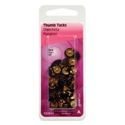 HILLMAN Anchor Wire 0.375 in. L Black Steel Thumb Tacks 40 pk